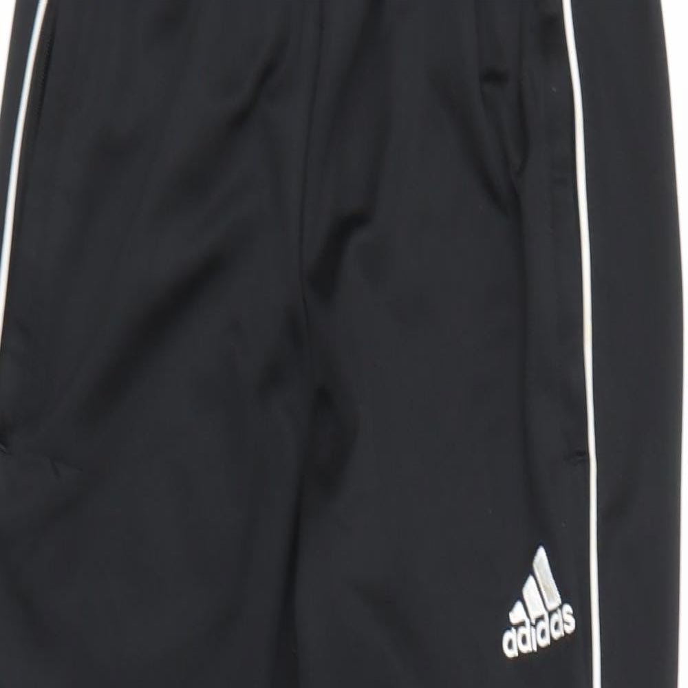 adidas Boys Black   Sweatpants Trousers Size 11-12 Years