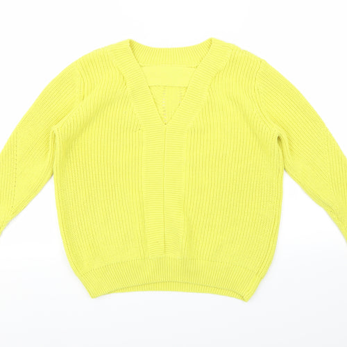 Atmosphere Womens Yellow  Knit Pullover Jumper Size 10