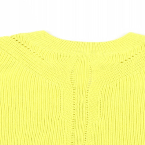 Atmosphere Womens Yellow  Knit Pullover Jumper Size 10