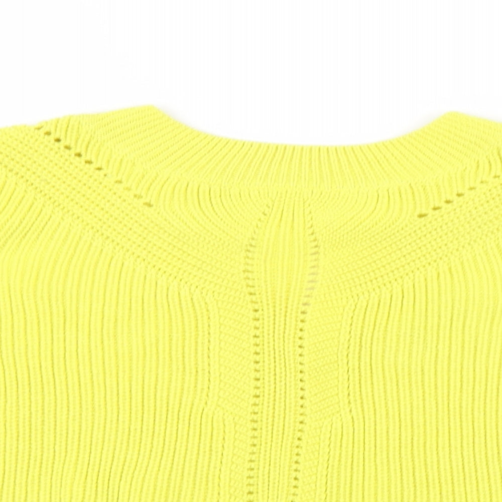 Atmosphere Womens Yellow  Knit Pullover Jumper Size 10