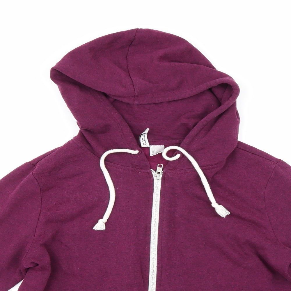 H&M Mens Purple   Full Zip Hoodie Size S