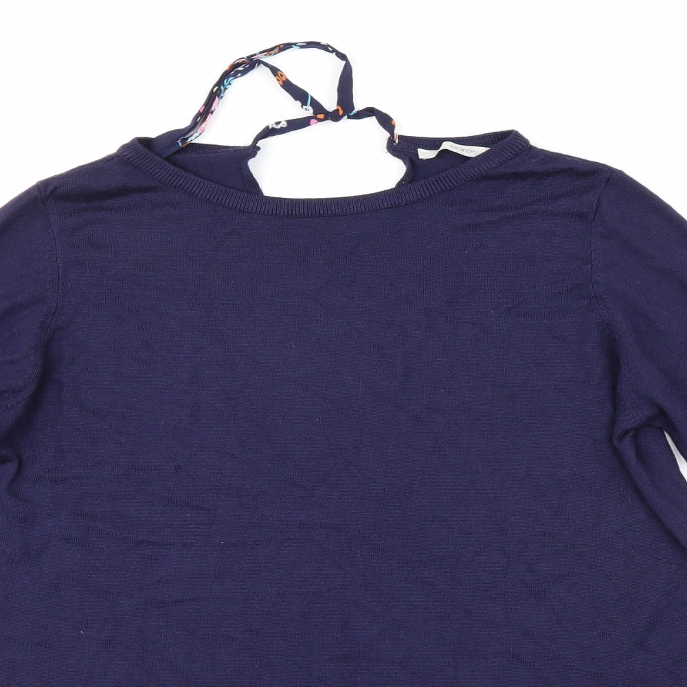 George Womens Blue  Knit Pullover Jumper Size 14