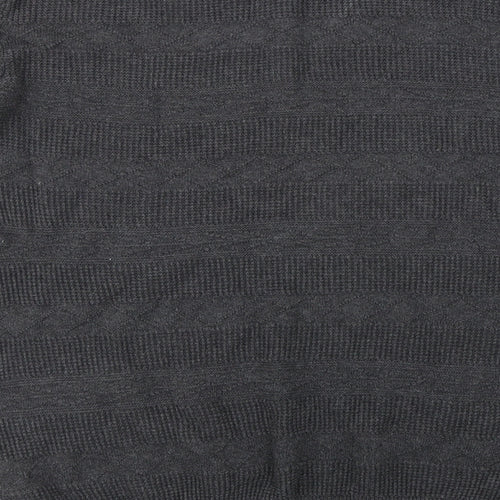 TU Mens Grey  Knit Pullover Jumper Size S