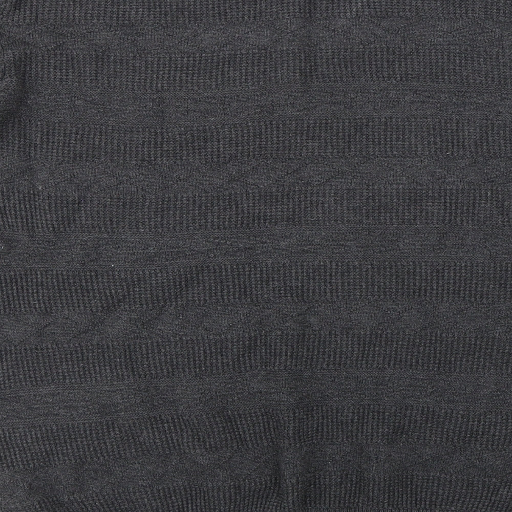 TU Mens Grey  Knit Pullover Jumper Size S