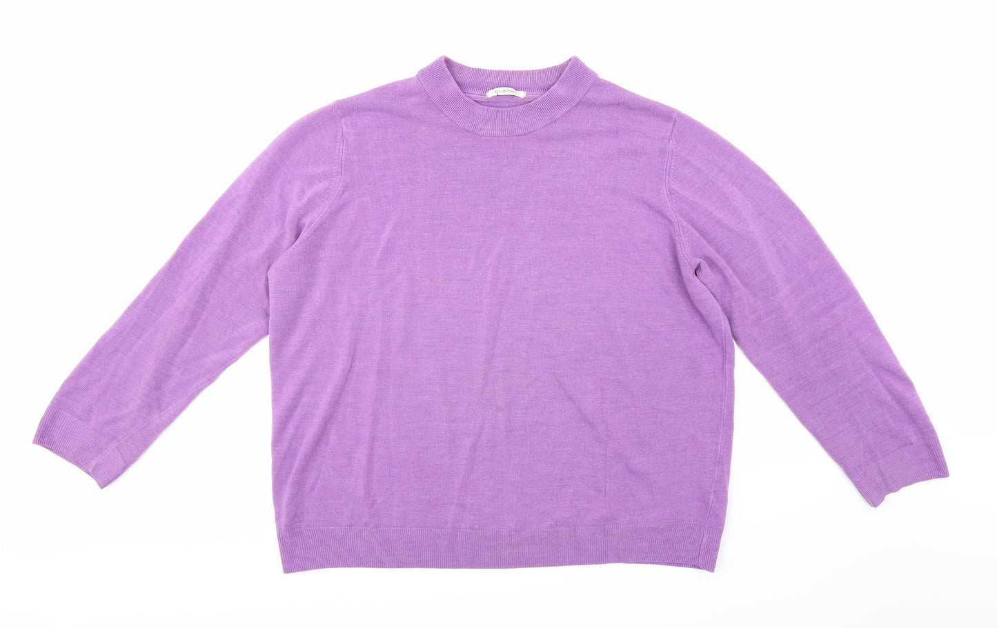 Marks and Spencer Womens Purple  Knit Pullover Jumper Size 24