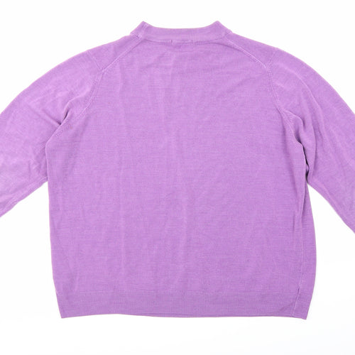 Marks and Spencer Womens Purple  Knit Pullover Jumper Size 24
