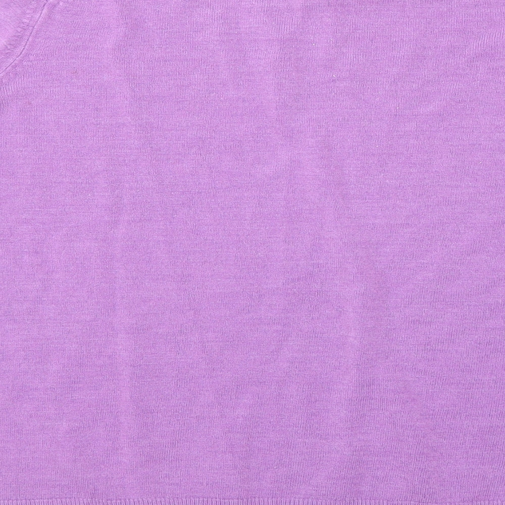 Marks and Spencer Womens Purple  Knit Pullover Jumper Size 24