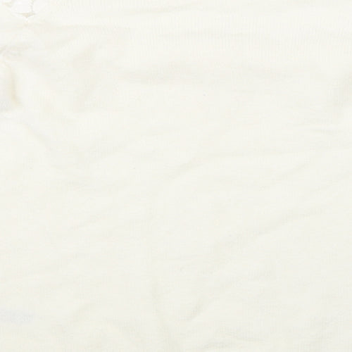 Dorothy Perkins Womens White  Knit Pullover Jumper Size 10