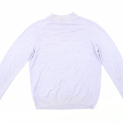 Marks and Spencer Womens Purple  Knit Pullover Jumper Size 14