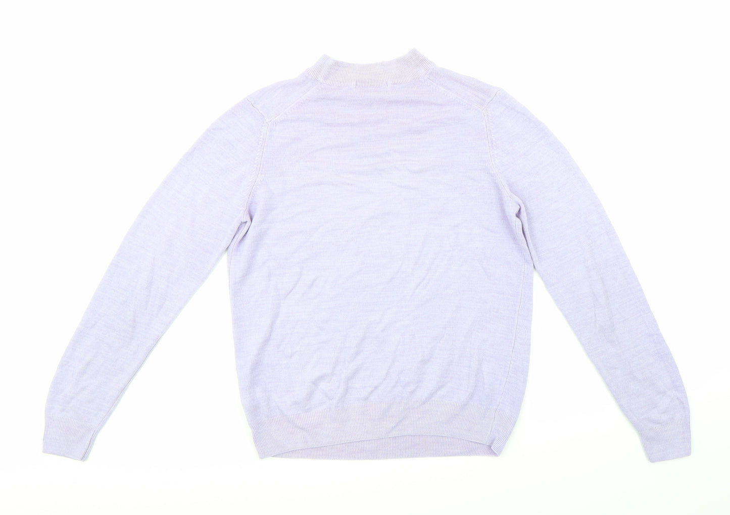 Marks and Spencer Womens Purple  Knit Pullover Jumper Size 14