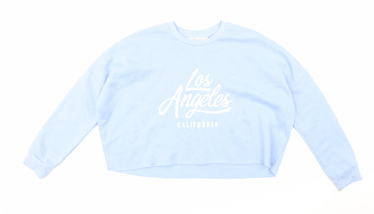 Primark Womens Blue   Pullover Sweatshirt Size S