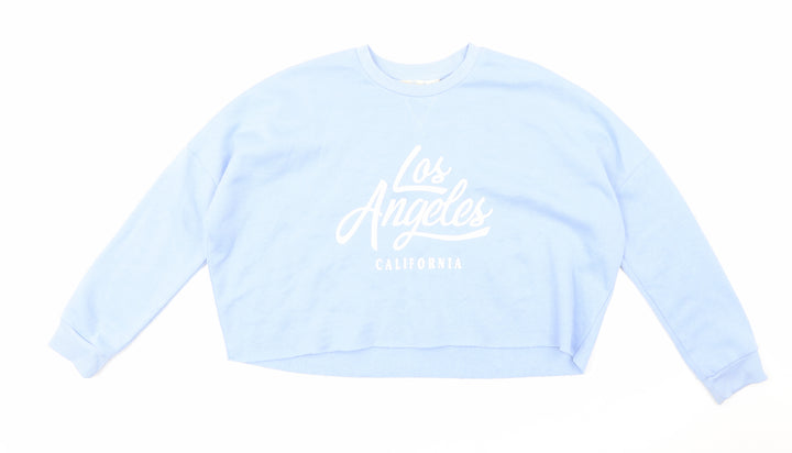 Primark Womens Blue   Pullover Sweatshirt Size S