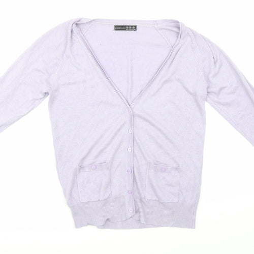 Atmosphere Womens Purple  Knit Cardigan Jumper Size 10
