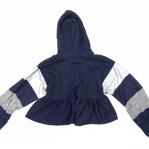 Mabel Doll Girls Blue   Henley Hoodie Size XL