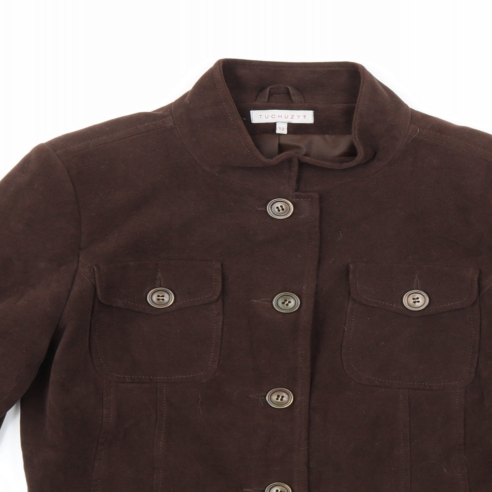 Tuchuzy Womens Brown   Jacket  Size 12