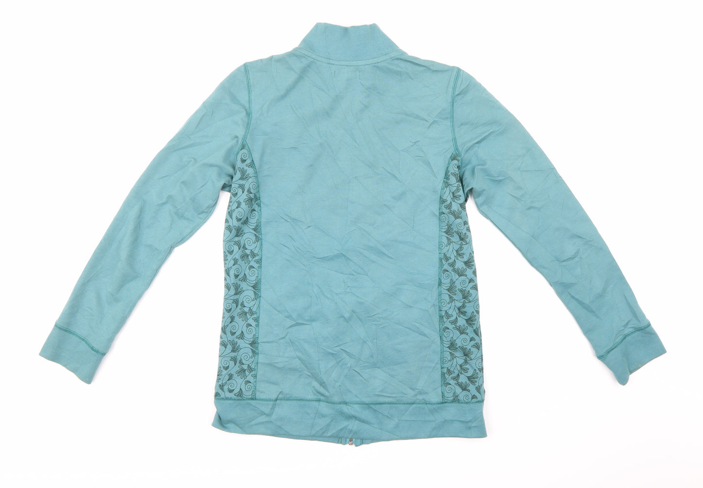 Traidcraft Womens Blue   Full Zip Sweatshirt Size 10