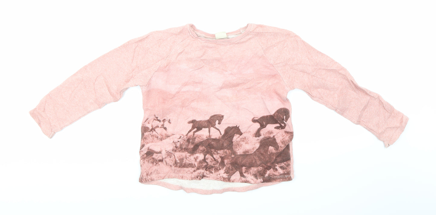 Zara Girls Pink   Pullover Sweatshirt Size 9-10 Years
