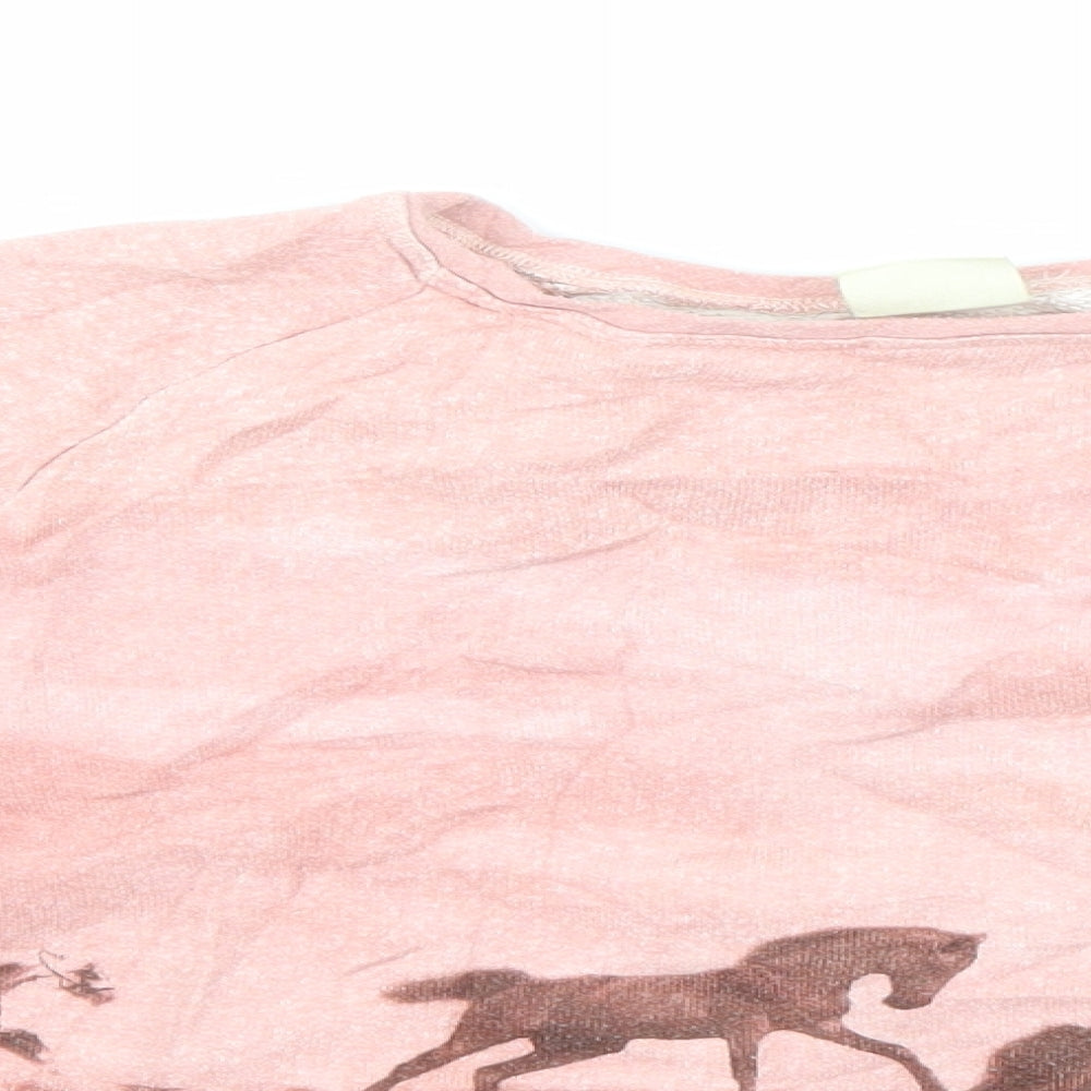 Zara Girls Pink   Pullover Sweatshirt Size 9-10 Years