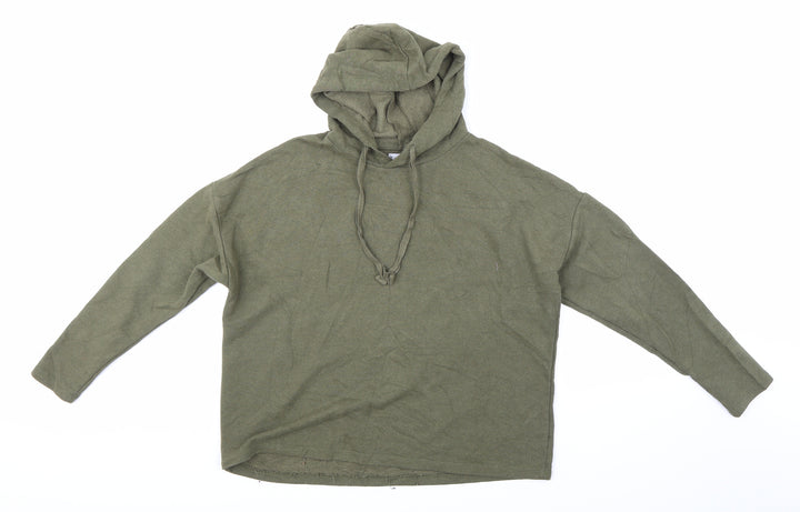 Pull & Bear Womens Green   Pullover Hoodie Size XS