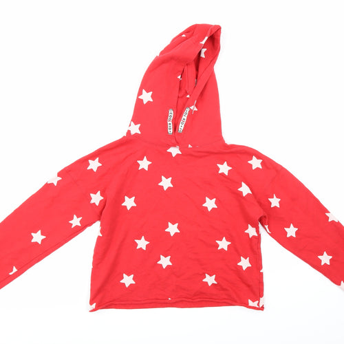 Matalan Girls Red   Pullover Hoodie Size 11 Years