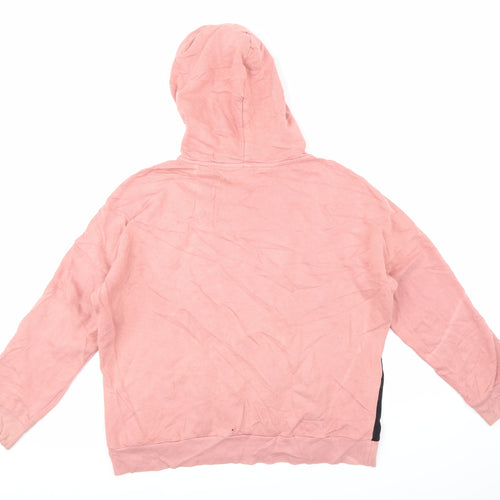 Boohoo Womens Pink   Pullover Hoodie Size S