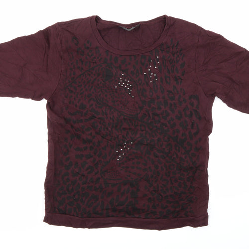 Dorothy Perkins Womens Purple   Pullover Sweatshirt Size 12