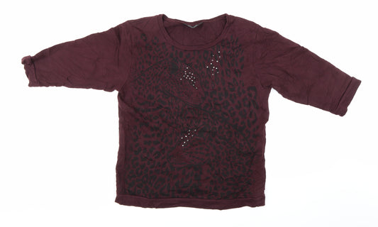 Dorothy Perkins Womens Purple   Pullover Sweatshirt Size 12