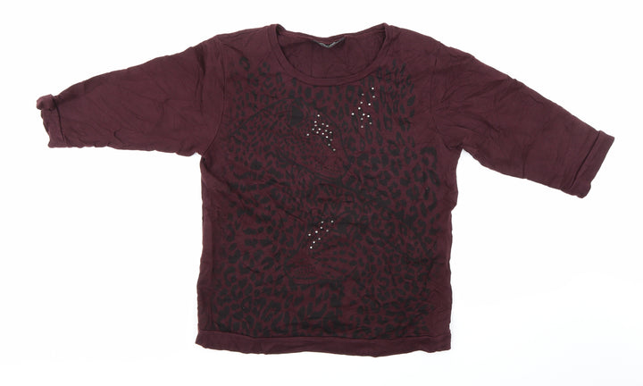 Dorothy Perkins Womens Purple   Pullover Sweatshirt Size 12