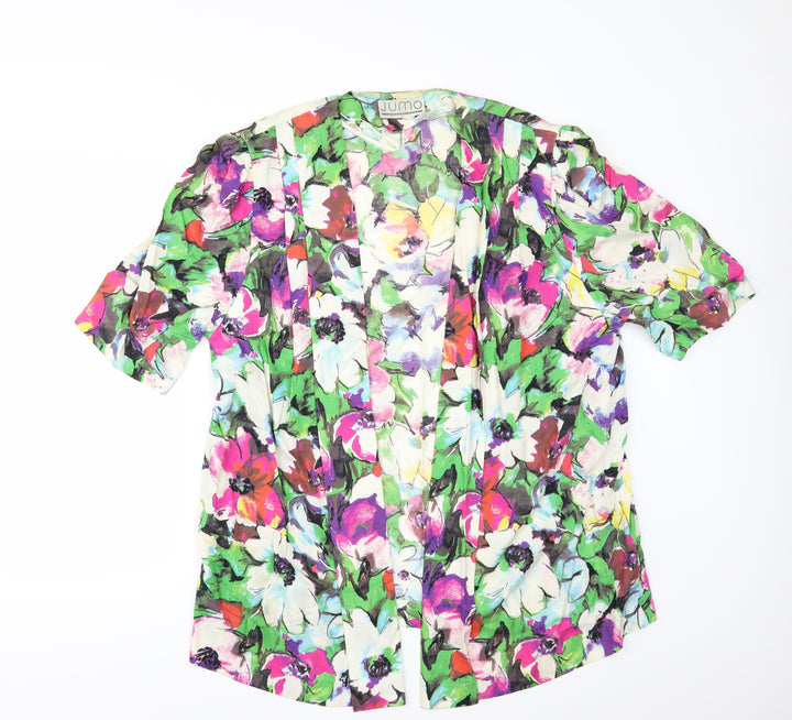 jumo Womens Multicoloured Floral  Jacket  Size M