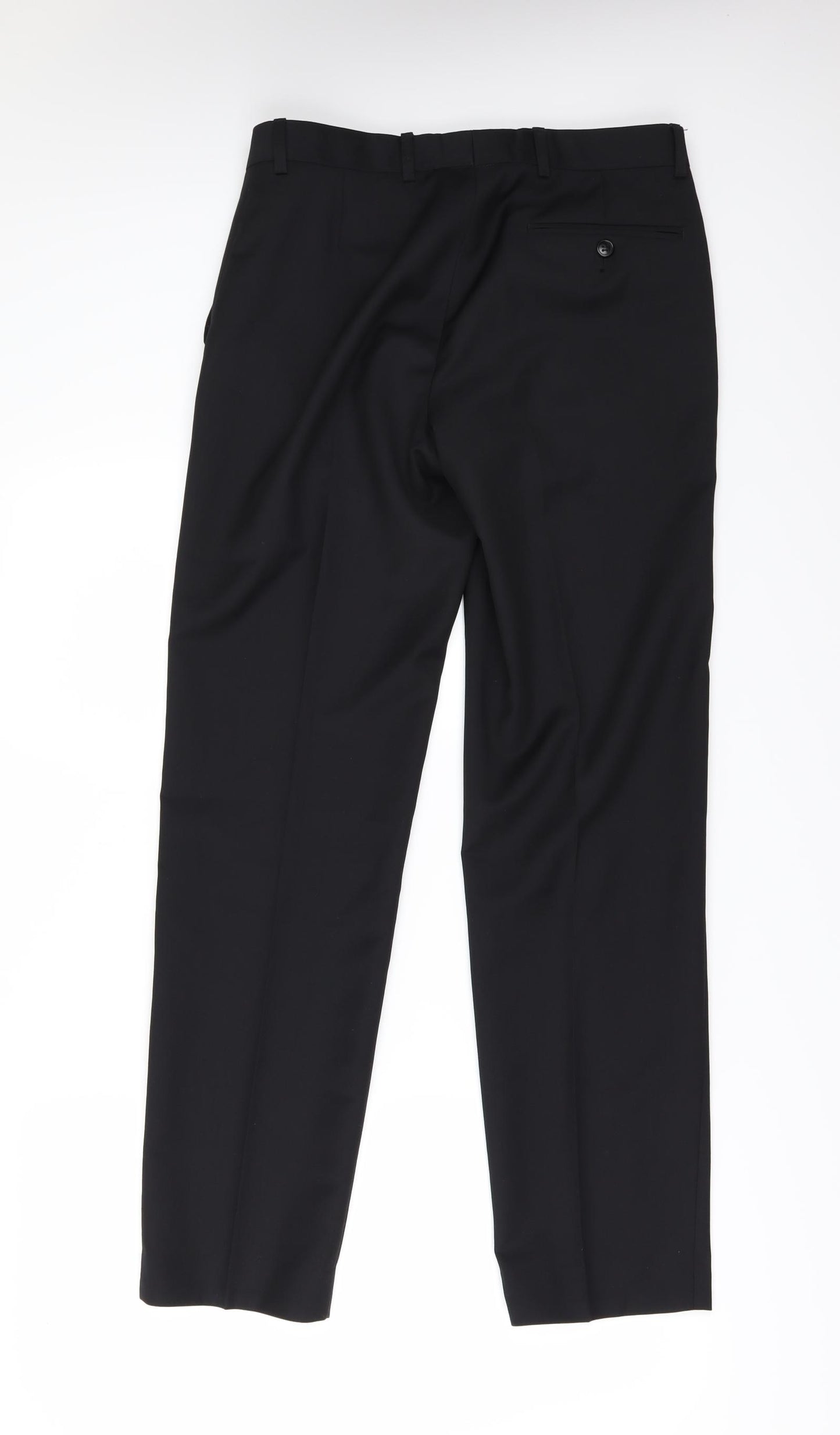 Marks and Spencer Mens Black   Trousers  Size 30 L31 in
