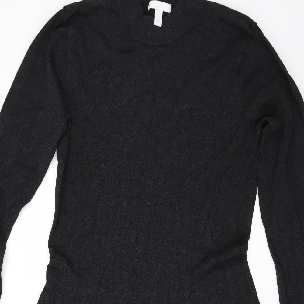 H&M Womens Grey   Jumper Dress  Size L