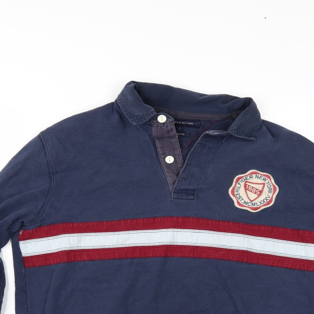 Tommy Hilfiger Mens Blue   Pullover Sweatshirt Size L