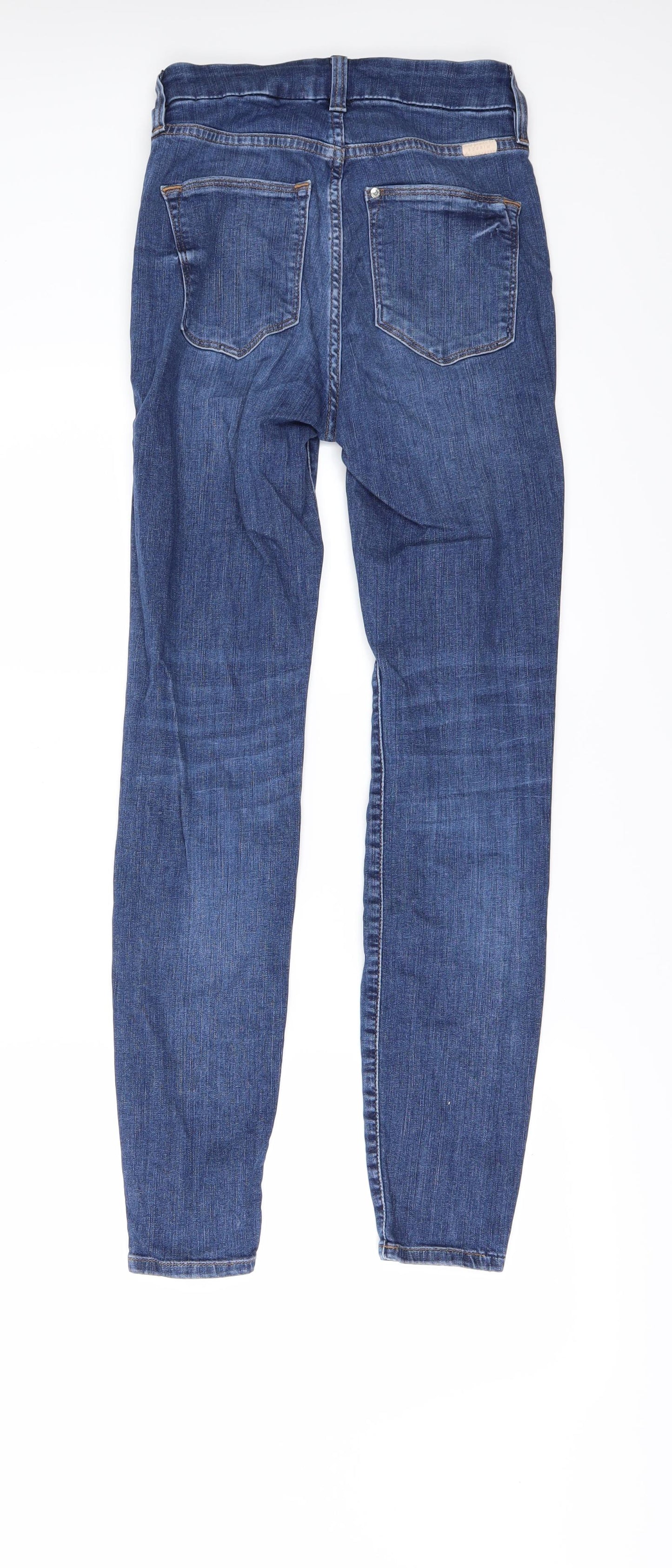H&M Womens Blue   Skinny Jeans Size 25 L28 in - High Waisted