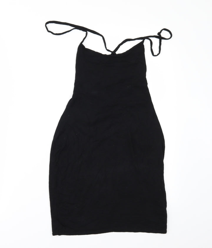 Nasty Gal Womens Black Basic T-Shirt Size 8