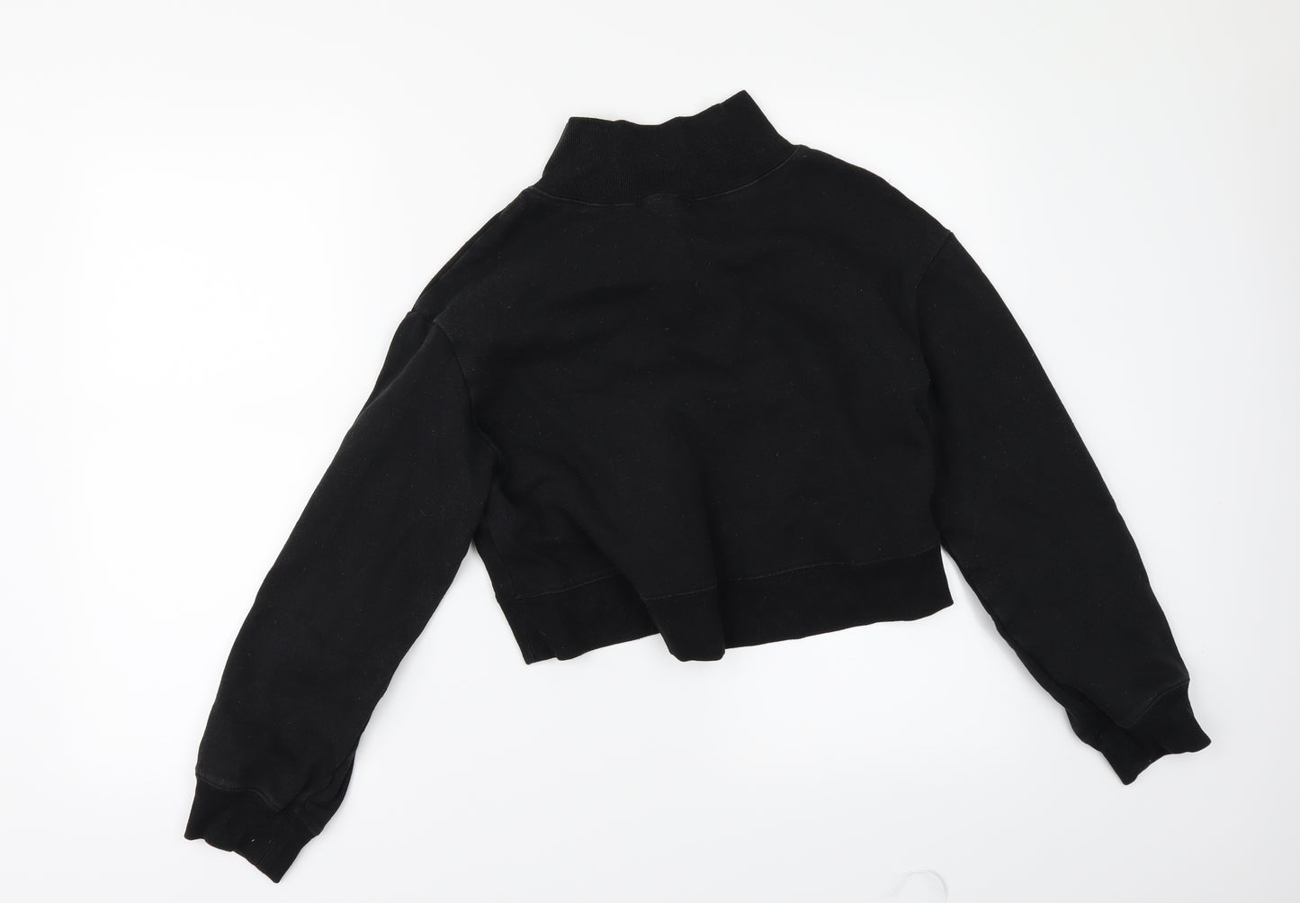 Divided by H&M Womens Black   Pullover Sweatshirt Size XS  - CROPPED