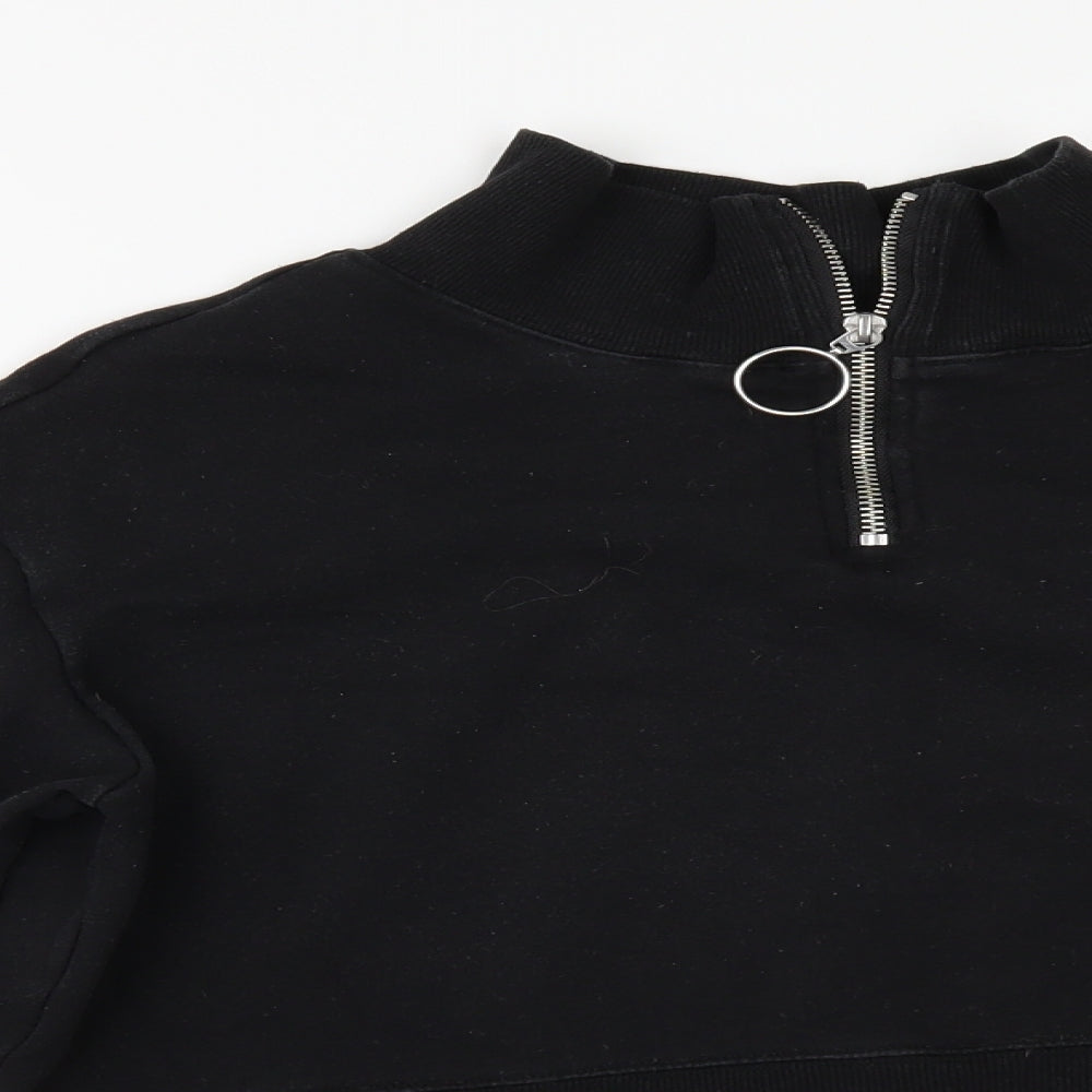Divided by H&M Womens Black   Pullover Sweatshirt Size XS  - CROPPED