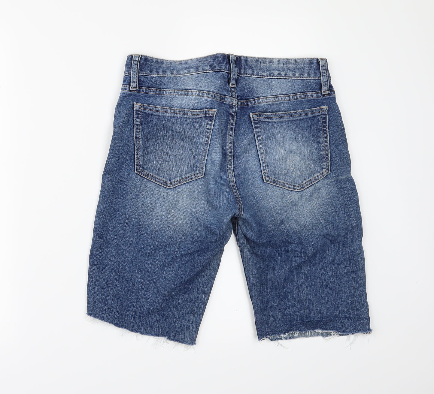 Gap Womens Blue  Denim Cut-Off Shorts Size 12 - Customised Cropped