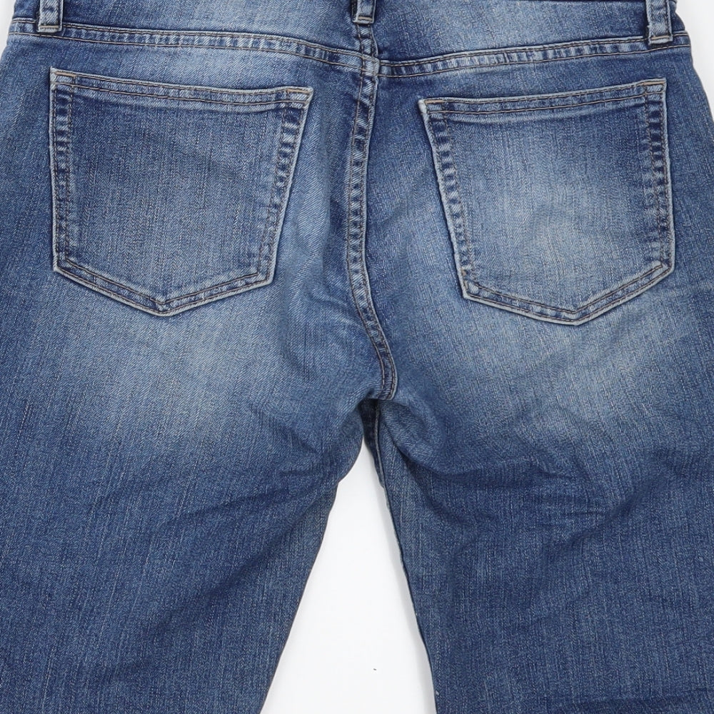 Gap Womens Blue  Denim Cut-Off Shorts Size 12 - Customised Cropped