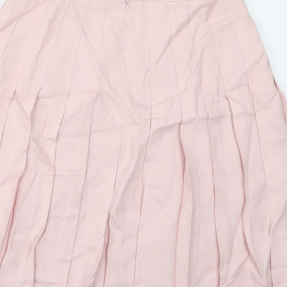 Talbots Womens Pink   A-Line Skirt Size 10