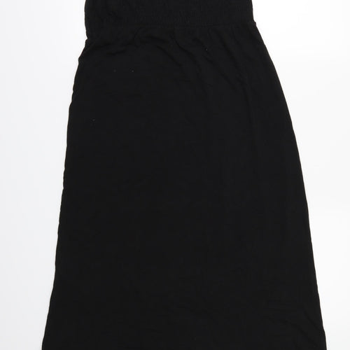 Adini Womens Black Batik  T-Shirt Dress  Size M  - STRAPLESS
