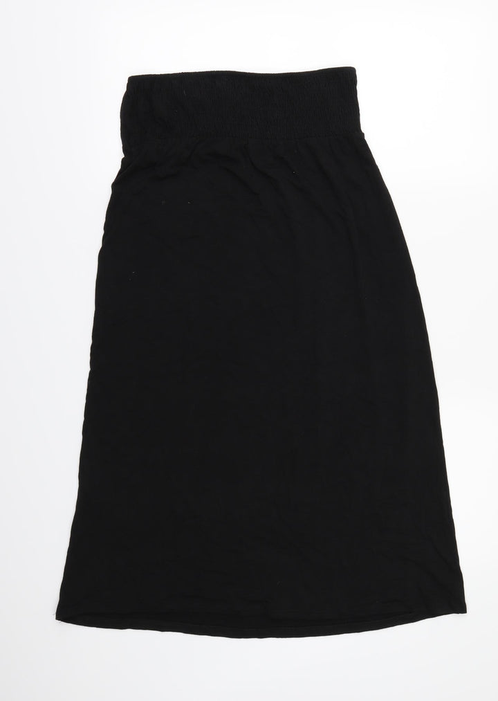 Adini Womens Black Batik T-Shirt Dress Size M - STRAPLESS