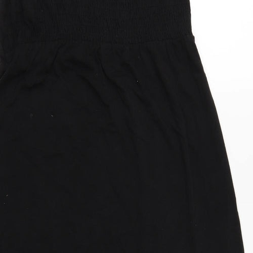 Adini Womens Black Batik  T-Shirt Dress  Size M  - STRAPLESS