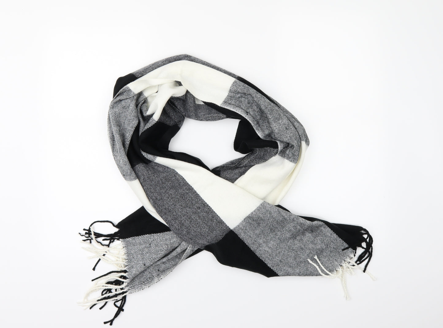 Preworn Unisex Multicoloured Check   Scarf