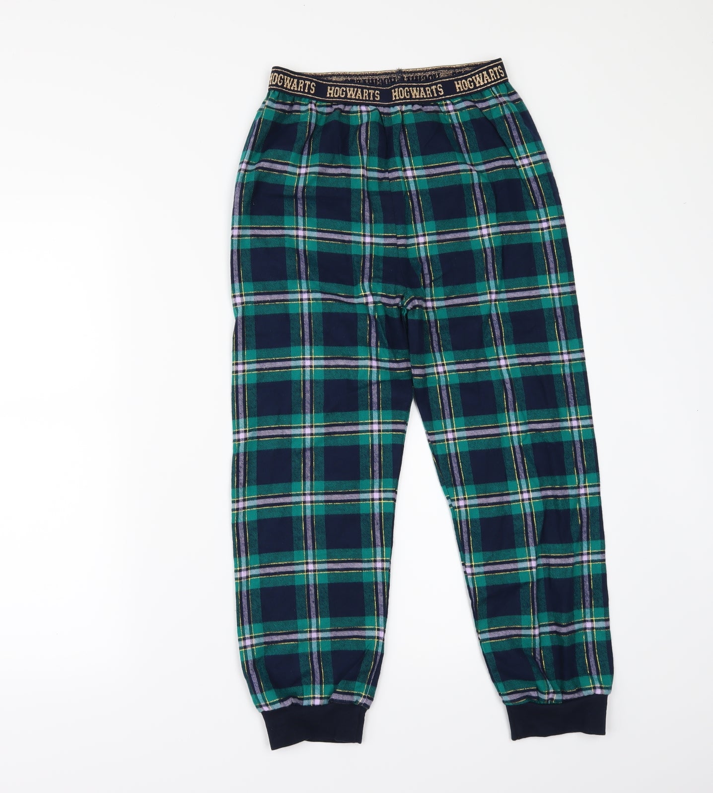 Marks and Spencer Girls Blue Solid  Top Pyjama Pants Size 11-12 Years  - Harry Potter