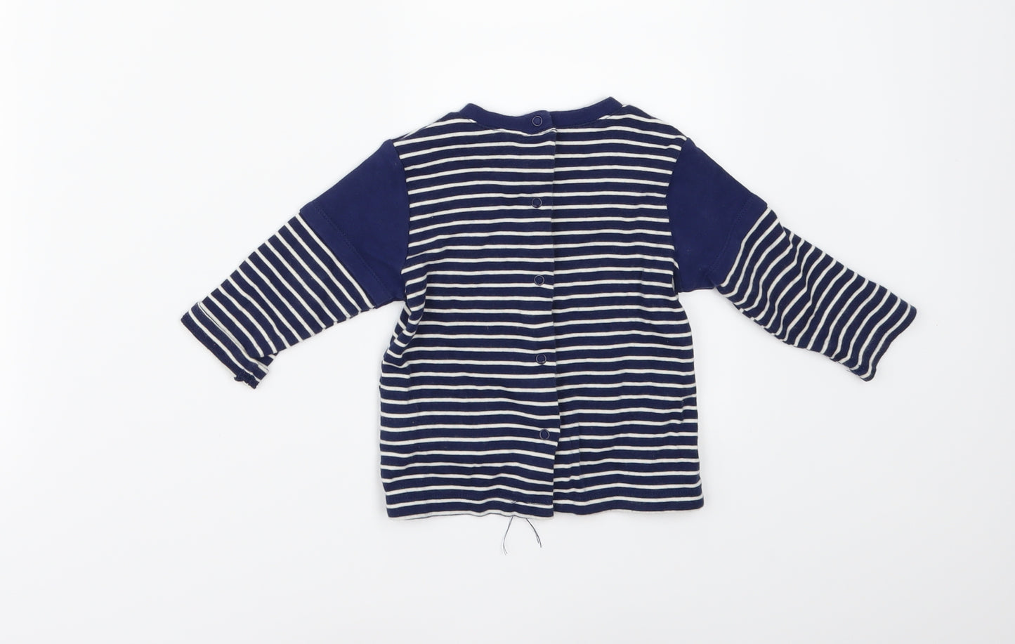 tuc tuc Girls Blue Striped  A-Line  Size 6-9 Months