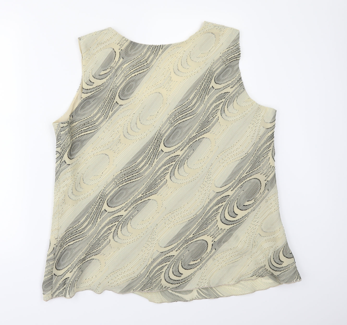 ELVI Womens Beige   Camisole Blouse Size 16