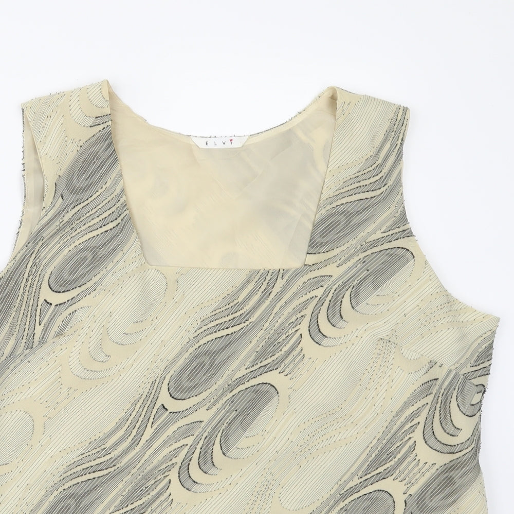 ELVI Womens Beige   Camisole Blouse Size 16