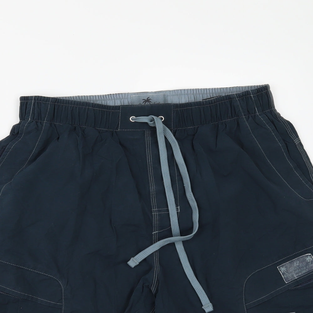 NEXT Mens Blue   Bermuda Shorts Size M - swim shorts