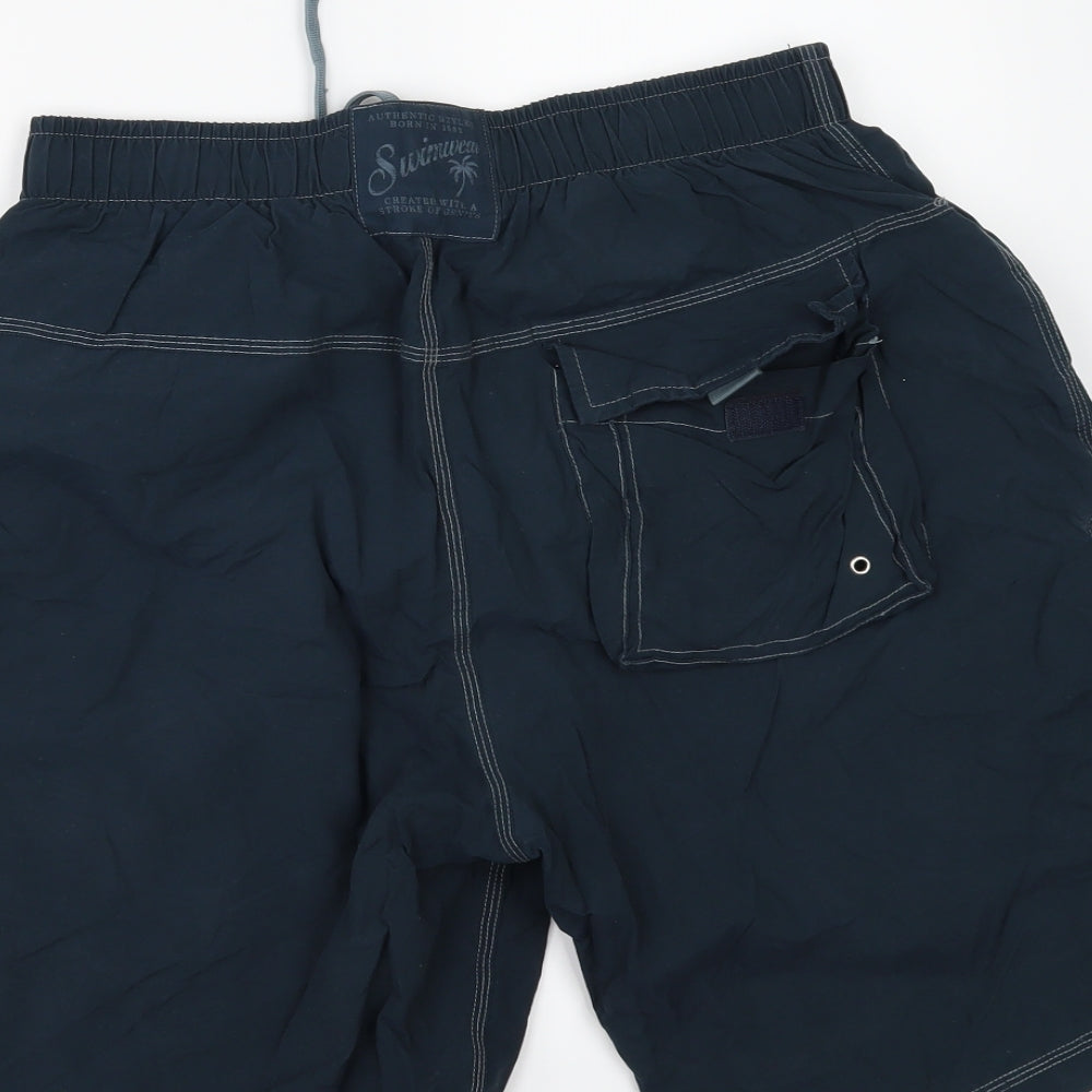 NEXT Mens Blue   Bermuda Shorts Size M - swim shorts