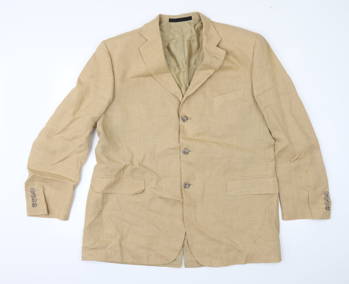 Marks and Spencer Mens Beige   Jacket Suit Jacket Size 44